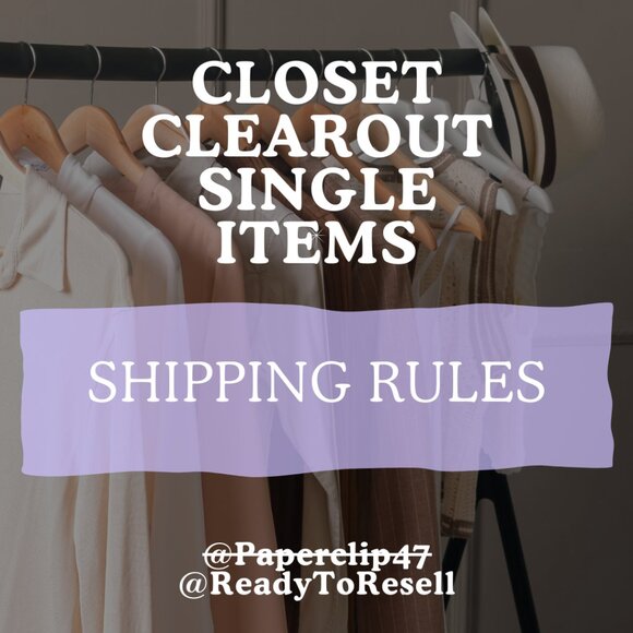 *SHIPPING RULES SINGLE ITEMS BUNDLING PLEASE READ ALL* - Picture 1 of 2